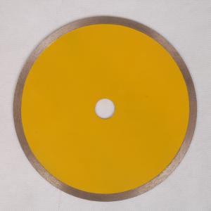 China YellowContinuous Rim Saw Blade , Circular Saw Blade For Cutting Ceramic Tile Porelain Wet 10 12 Inches factory
