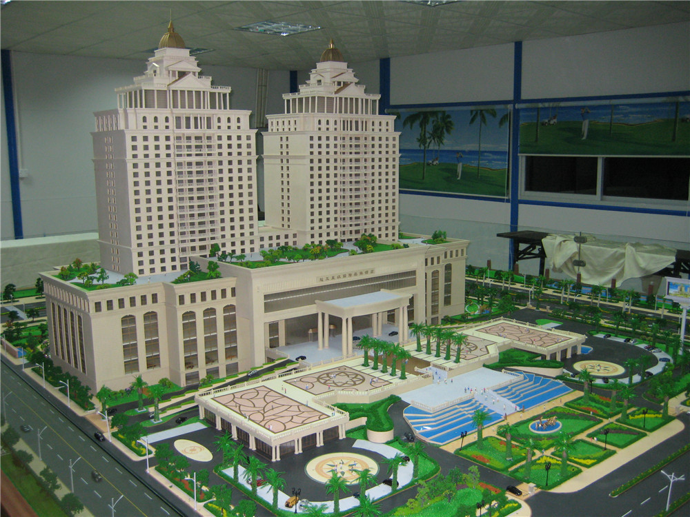 Physical Miniature Building Models Travel Case Packing Rendering Color