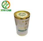 Recycle Metal Tin Can Safety Round Tin Box For Canning Customized Size