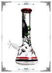 PHOENIX STAR Classic Smoking 7MM Beaker Glass Bongs With Owl Art On Glass