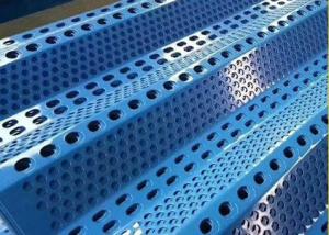 China 2.4m Length Wind Dust Fence / Perforated Metal Screen Wall Galvanized factory