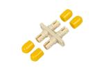 Precision UPC ST Fiber Optic Connector Adapters for LAN Testing , Wall Mount