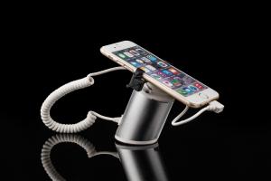 China COMER anti-theft metal Gripper show shelf for mobile phone secure displays factory