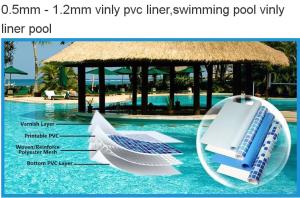 China Rectangle Waterproof 1.2mm Pvc Swimming Pool Liner factory