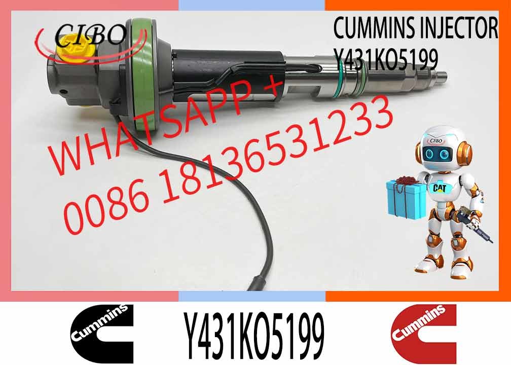 Fuel Injector Assembly Y431K05394 FO0BJ10006 4955526 Y431KO5199 For Qsk19 Engine