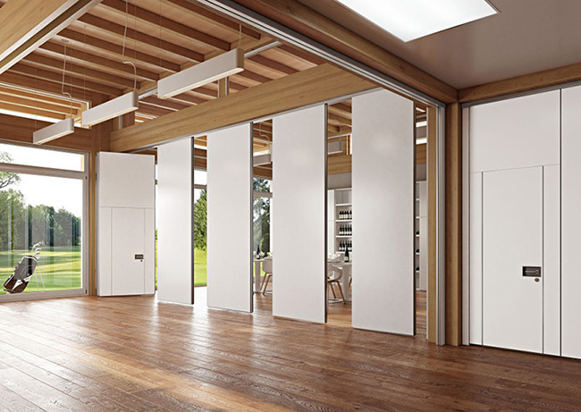 65mm White Color Fabric Movable Partition Wall Divider For Meeting