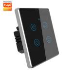 EU/US Standard Metal Bezel 4 Gang Household Switch Remote Smart Wall Light