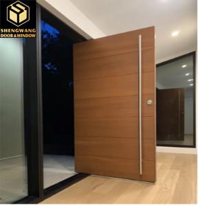 China Powder Coated Aesthetics Solid Aluminum Exterior Doors For Main Entrance factory
