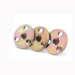 Colour Zinc Three Hole Round Nut Lock Tee Nut M6 M8 M10 Three Hole Round Base