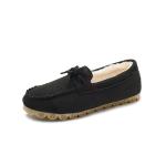 Flat Beef Tendon Plus Velvet Casual Ladies Cotton Shoes Lazy