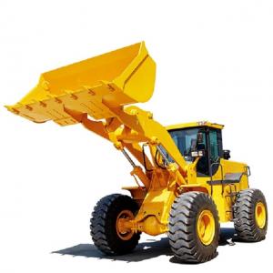 China 4WD Mini Backhoe Wheel Loader 3200mm Dumping Height Automatic Transmission on sale