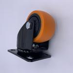 2 Inch Orange PU Swivel Heavy Duty No-Brake Caster