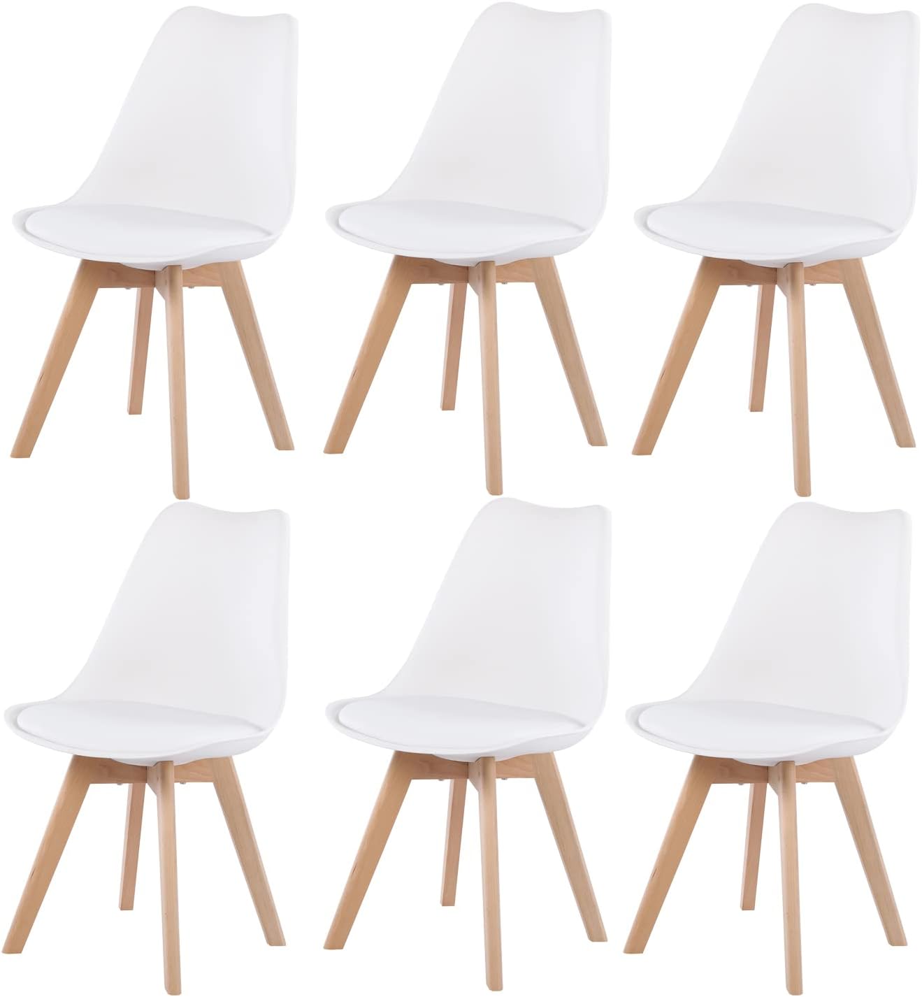 40'HQ Living Room Chairs with PU Cushion 1488pcs Prices Nordic Wooden Tulip Dining Chair