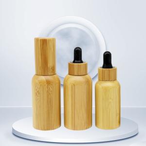 China Wooden Lid Serum Boston Dropper Bottles 20ml 30ml 50ml Leak Proof factory