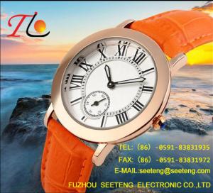 China WHOLESALE PU STRAP ALLOY CASE QUARTZ WATCHES CLASSICAL WATCH factory