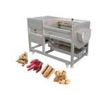 Industrial 500kg/h Potato Ginger Roller Washer Brush Peeling Machine Easy to