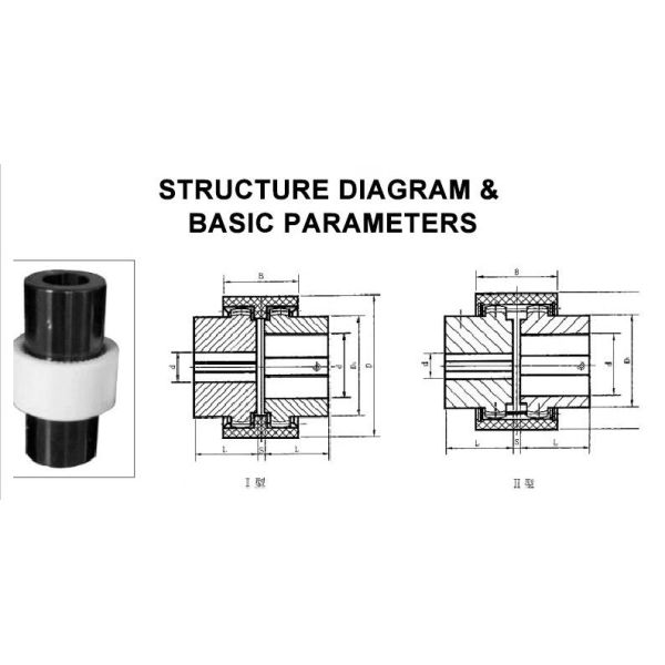 M24 Crowned Teeth Flexible Gear Coupling Steel Nylon Sleeve Gear Shaft Couplings