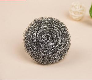 China Spiral Shape Scourer Stainless Steel , Heavy Duty Metal Scrub For Dishes factory