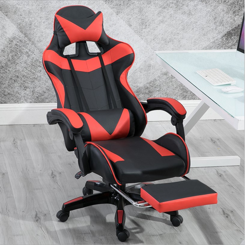 Modern Design PVC Leather Gaming Chair Backrest Adjustable 90-180 for Ultimate Support