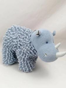 China Custom Soft Stuffed Emulation Animal Cute Blue Hippopotamus Plush Toys For Child factory