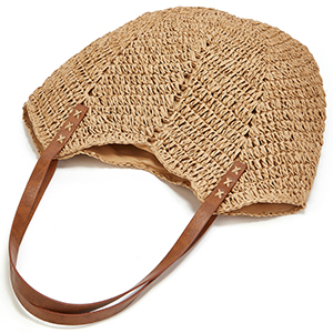 Women&#39;s Woven Straw Handbag