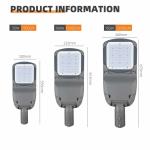 Ip66 Waterproof LED Solar Street Lights 50W 100W 150W For Outdoor Roads