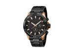 Large Face Stainless Steel Chronograph Watch Men 22mm Strap With Solid Band