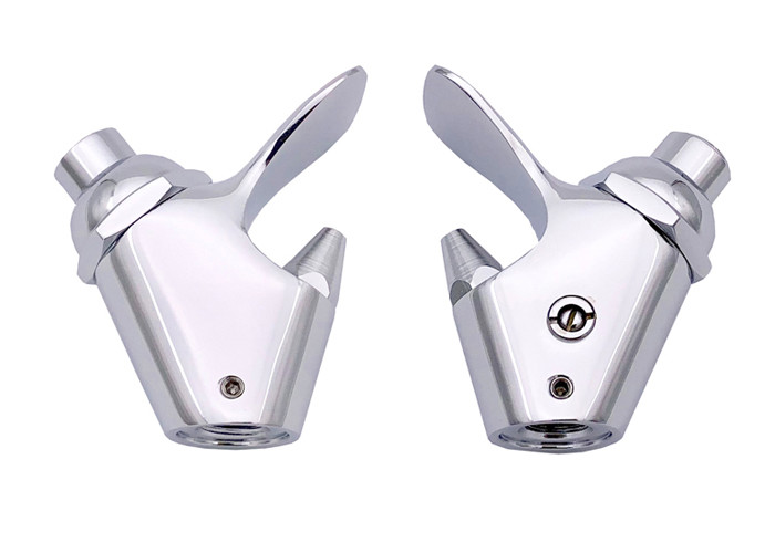 Push Button Control Drinking Fountain Bubbler Faucet , Water Fountain Bubbler Parts