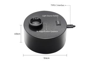 China Fable Brand Gem Diamond and Jewelry Pocket Tester Larger Viewer 365nm UV light lamp With Dark Field factory