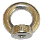 JIS Standard Galvanized Carbon Steel Eye Nut For Marine Fastener Drop