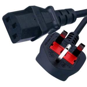 China Home Use Durable UK Power Cord Customized Cable Color And Length factory