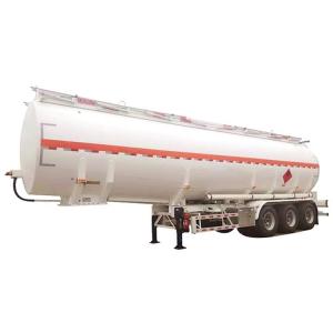 China 3.5&quot; Kingpin 42L Loading 3 Axle Diesel Fuel Tanker Trailer factory