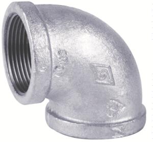 China malleable iron pipe fitting 90 degree elbow factory