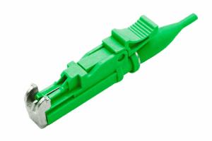 China 0.9mm Green Simplex Fiber Optical Connector APC UPC APC E2000 Fiber Connector factory