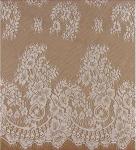 Garment Accessories Ivory Eyelash Fancy Lace Chantilly Bridal Dress Fabric in
