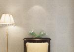 Creamy White Floral Pattern Removable Wall Coverings , Bedroom Decoration