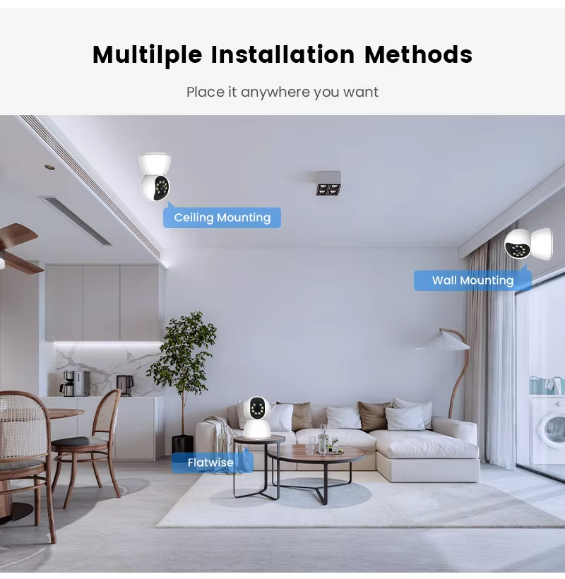 Ip Smart Camera Cctv Wifi Wireless Hd PTZ Camera Indoor 3MP Night Vision Home Security Network Camera