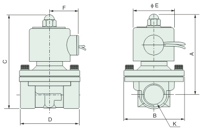 2S350-35 Water Solenoid Valves Stainless Steel Threaded 1 1/4inch