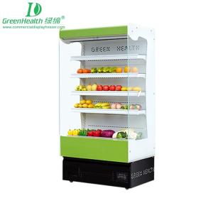 China Multdeck Upright Open Display Refrigerator With Inside Remote System factory