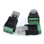 RJ45 Male to RS485 3 Pin Screw Terminal Adapter Connector Splitter