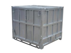 China Warehouse Metal Storage Bins 1300L Collapsible Metal Storage Box For Oil Industry factory