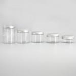 Transparent PET Plastic 97mm 300ml Bulk Cosmetic Jars