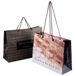 Ribbon Handle Apparel Paper Bag