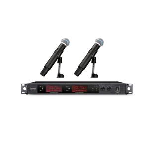 China OLED Display Screen Cordless Microphone Set 510-937MHz UHF Bodypack Transmitter factory