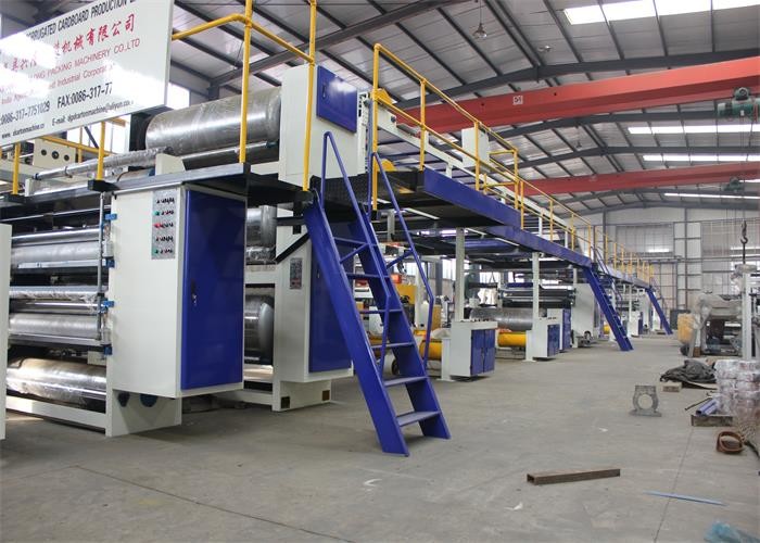 China 5 Layer Corrugated Carton Box Making Machine , Corrugation Plant Machinery factory