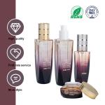 40ml/100ml/50g Glass Transparent to purple gradient cylindrical Smooth with