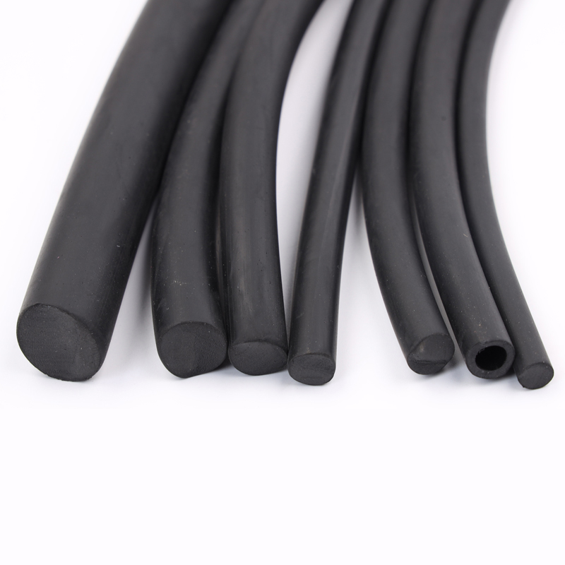 Temperature -60C- 150C Customized Extrusion Rubber Seal Strip Foam Rubber Round Cord