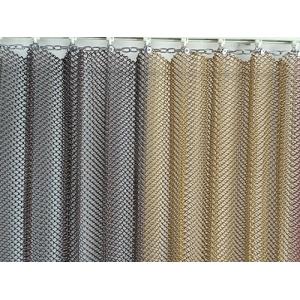 Anodized Oxidation Aluminium Metal Curtain Woven Mesh Curtain With Advanced