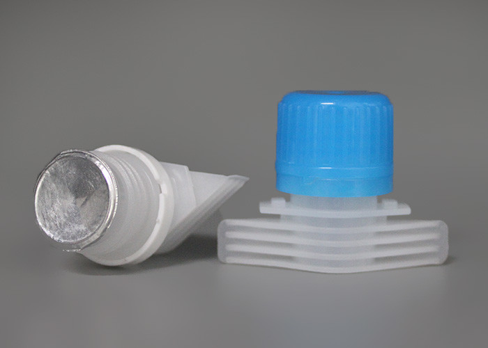 Leak Proof PE Food Grade Plastic Pour Spout Caps With Seal Liner For Liquid Bags