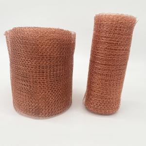China Durable Copper knitted Wire Mesh Fabric With Single Copper Wire factory